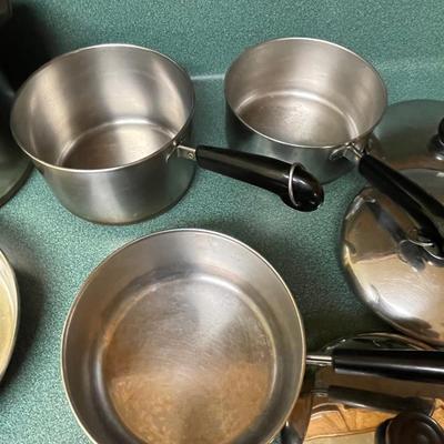 Six Piece Revere Cookware Lot