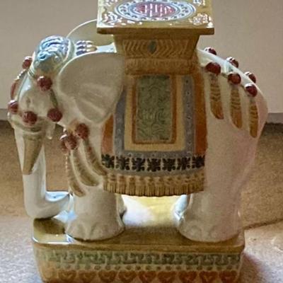 Large Decorative Ceramic Elephant