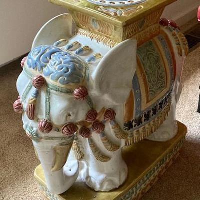 Large Decorative Ceramic Elephant