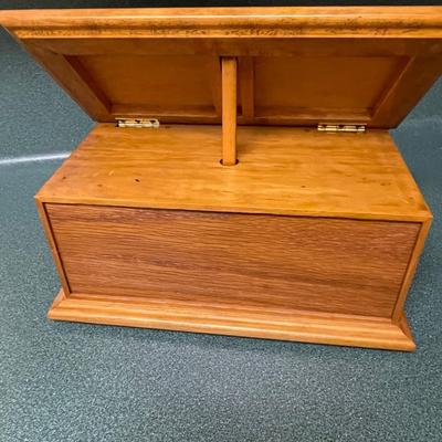 Handmade Wood Cookbook Holder/Recipe Box