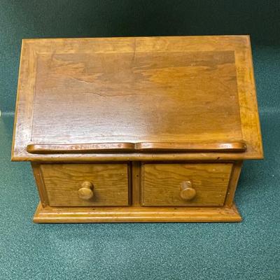 Handmade Wood Cookbook Holder/Recipe Box