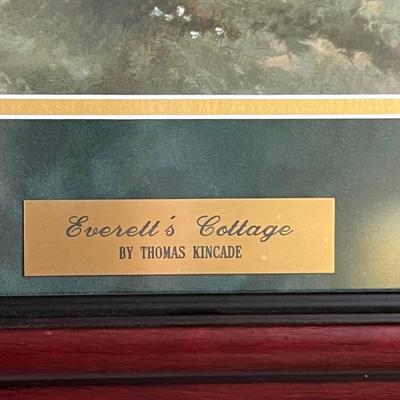 Thomas Kincade Framed Print Art "Everett's Cottage"