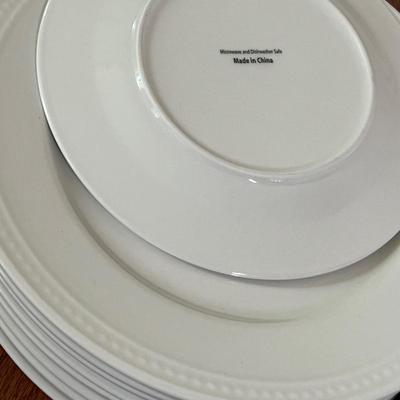 16 Piece Porcelain Dinner Side Plate Set