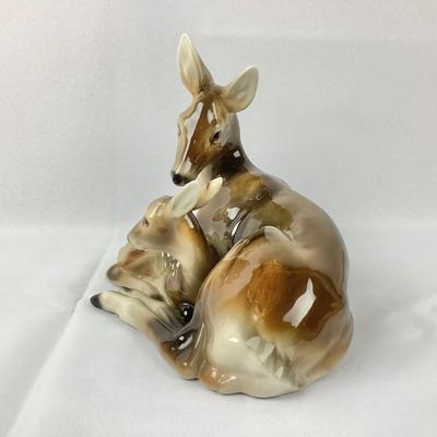 Lot 581 Vintage Wien Keramos Austria Porcelain Deer/Fawn Figurine