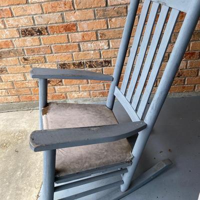 Vintage wooden porch rocker