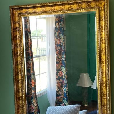 Large gold mirror