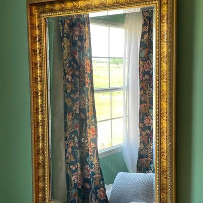 Large gold mirror