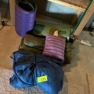Yoga mat sleeping bags & pillow