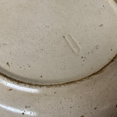 Vintage Pottery Glazed 10â€ Bowl