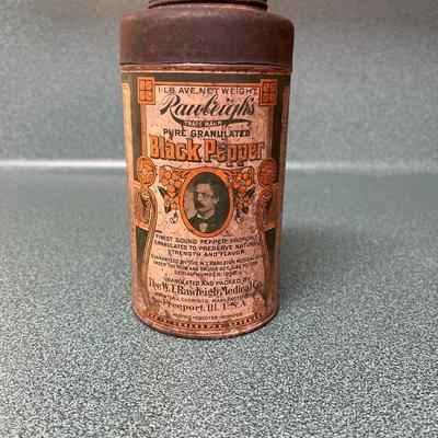 Vintage Black Pepper Tin