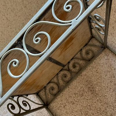 Vintage Metal Vanity bench
