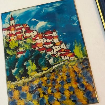 Lot of 3 small framed prints