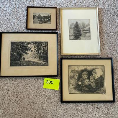Lot of vintage prints
