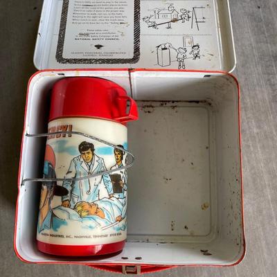 1973 â€œEmergencyâ€ Lunch Box and Thermos. Rare