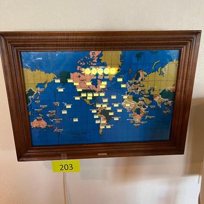 Interesting electric world map / Clock