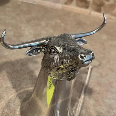 Bull Shot glass w/ Martini stick