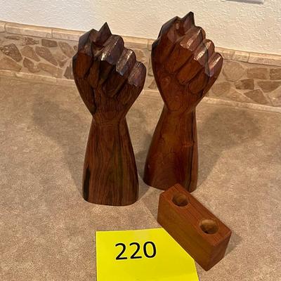Wood hands