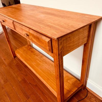 Wooden Hall Table 2 Drawers