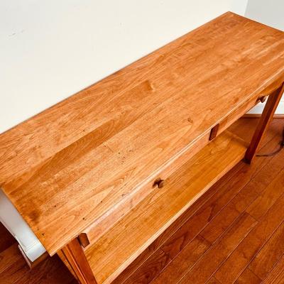 Wooden Hall Table 2 Drawers