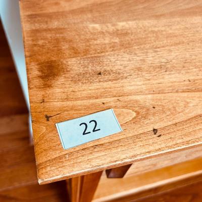 Wooden Hall Table 2 Drawers