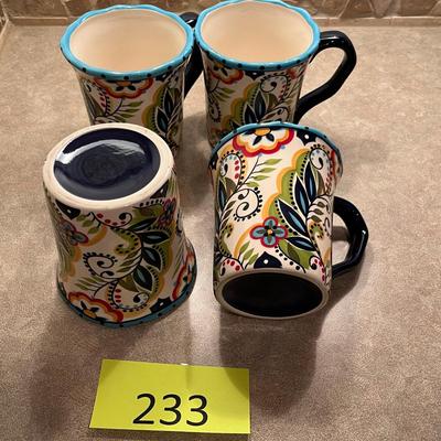 Lot of 4  coffee mugs