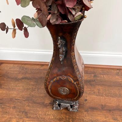 Metal Decorative Vase Dried Flower Arrangement