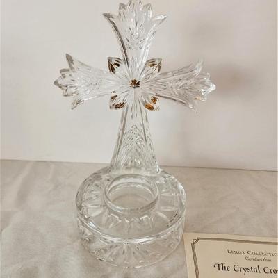 Lot #76  LENOX Crystal Cross Votive