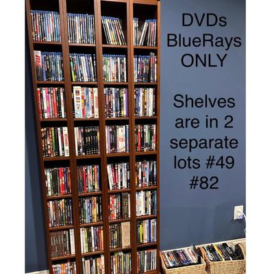 HUGE Lot DVDs Bluerays Mixed Genres