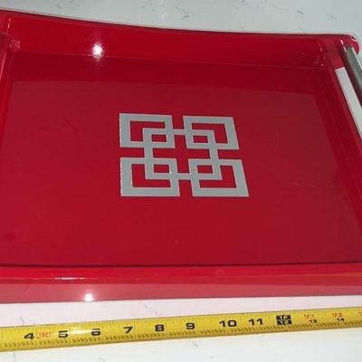 Red serving/ display tray