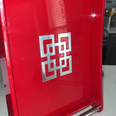 Red serving/ display tray
