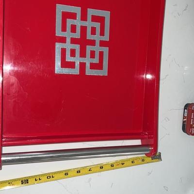 Red serving/ display tray