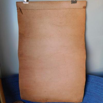VINTAGE LITTLE BUCKAROO BELT AND BUCKLE, LEATHER HAMMER AND MORE LEATHER ITEMS