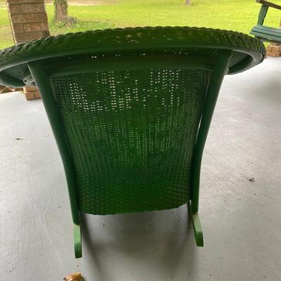 Antique wicker rocking chair