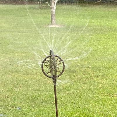 Copper butterfly sprinkler