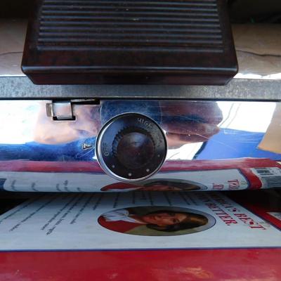 NEAT OLD GENERAL ELECTRIC WAFFLE/GRILL WITH ORIGINAL PAPERWORK AND MORE