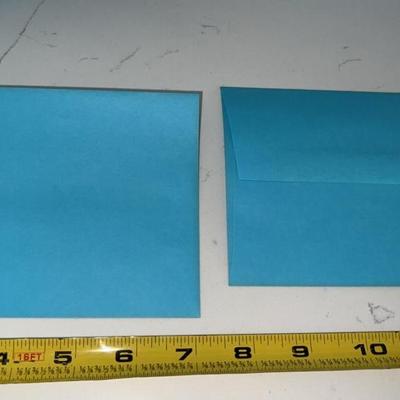 Lot of around 173 blue envelopes for arts and craft