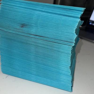 Lot of around 173 blue envelopes for arts and craft