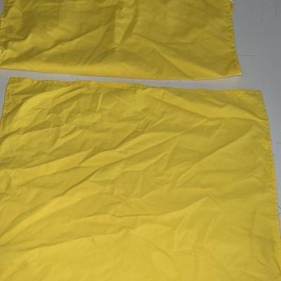 Yellow pillowcases
