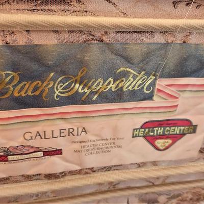 Lot #79 Double/Full Mattress/Box Spring Set on Frame - Clean