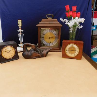 SUPER COOL OLD TELECHRON SELECTOR CLOCK AND WESTCLOX CLOCKS AND OTHER NEAT VINTAGE ITEMS