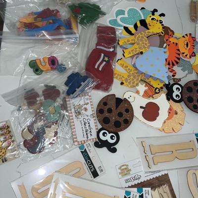 Large lot of wooden arts and craft items.