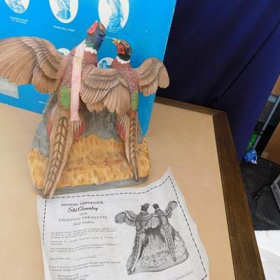 McCORMICK'S VINTAGE "THE FIGHTING PHEASANTS" DECANTER