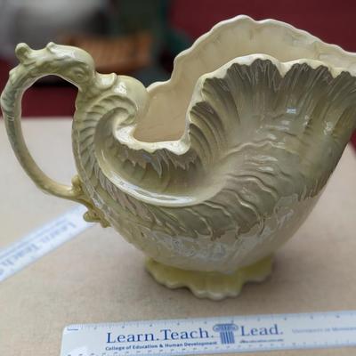 Vintage Art Nouveau Nautical Shell Large Planter