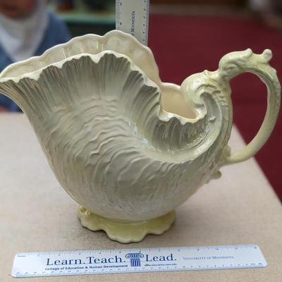 Vintage Art Nouveau Nautical Shell Large Planter
