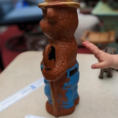 Very Rare Vintage Plastic Smokey the Bear, Art Line Inc