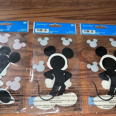 Lot of 3, disney mickey and minni large, Jolees boutique dimensional stickers