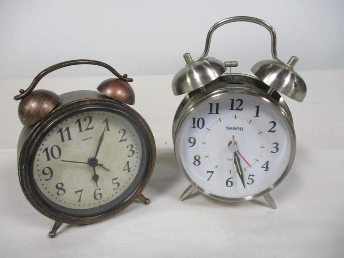 Sharp Double Bell Alarm Clocks