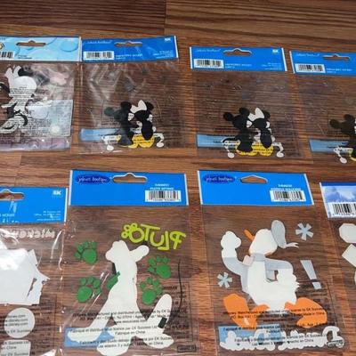 Lot of 8 disney and friends dimensional stickers