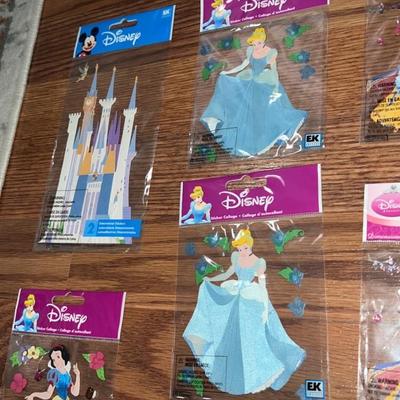 lot of 7 disney princess stickers