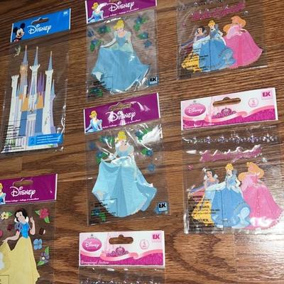 lot of 7 disney princess stickers